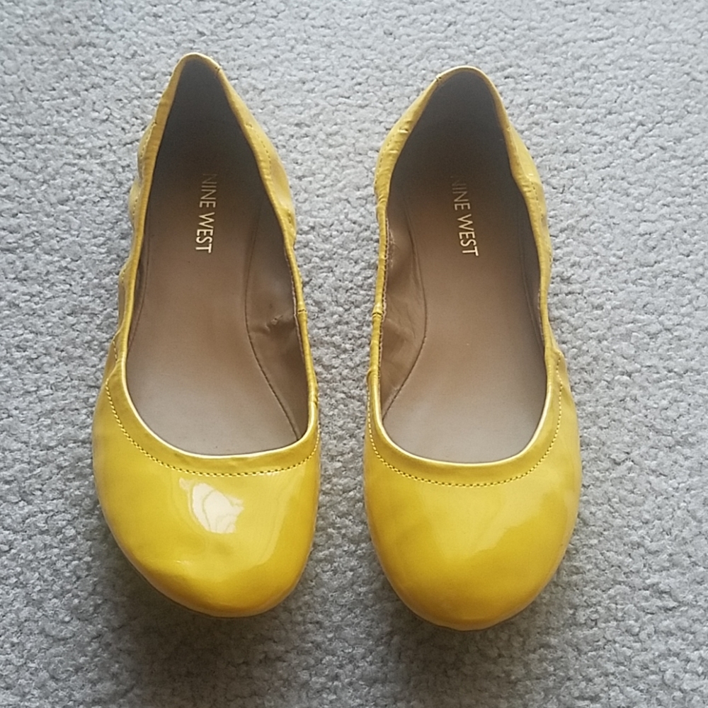 Nine West Yellow Flats